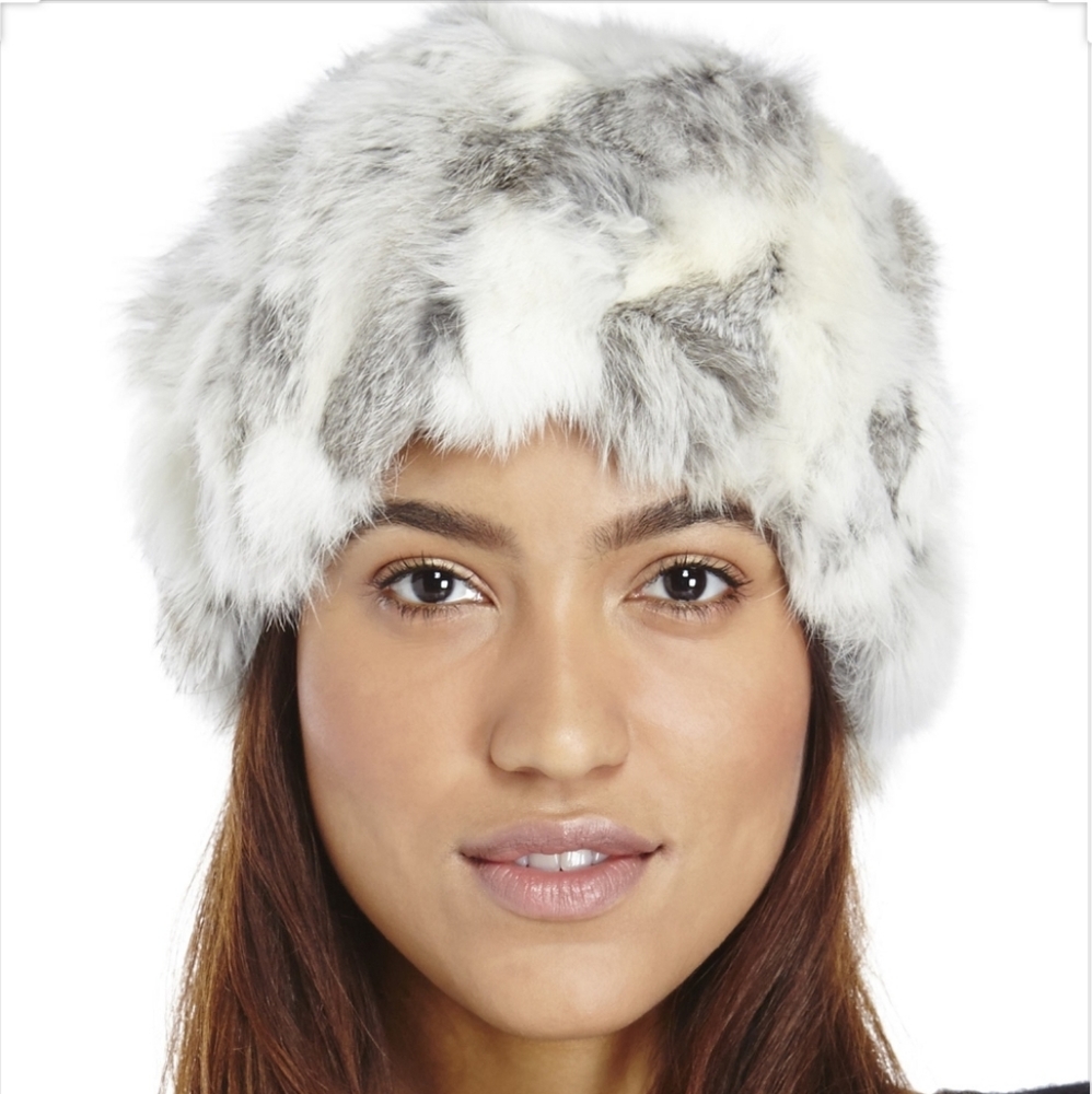 Adrienne Landau Rabbit Fur Hat